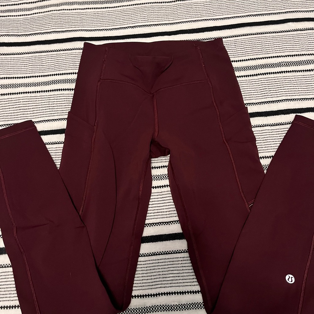 Lululemon Burgundy Leggings